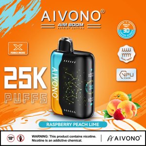 Aivono Aim Boom 25000 Disposable Vape Pen - 28ml E-Liquid, 25000 Puffs, Rechargeable, 10 Flavors