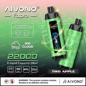 Aivono Aim Fatpro 22000 Disposable Vape Pen - 22000 Puffs, 28ml E-Liquid, Type-C Rechargeable