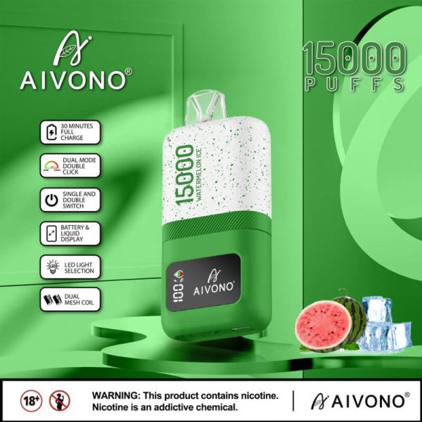 Aivono Aim Magic 15000 Vape Pen - 15,000 Puffs, 24ml E-liquid, Customizable Logo, Rechargeable - Image 4