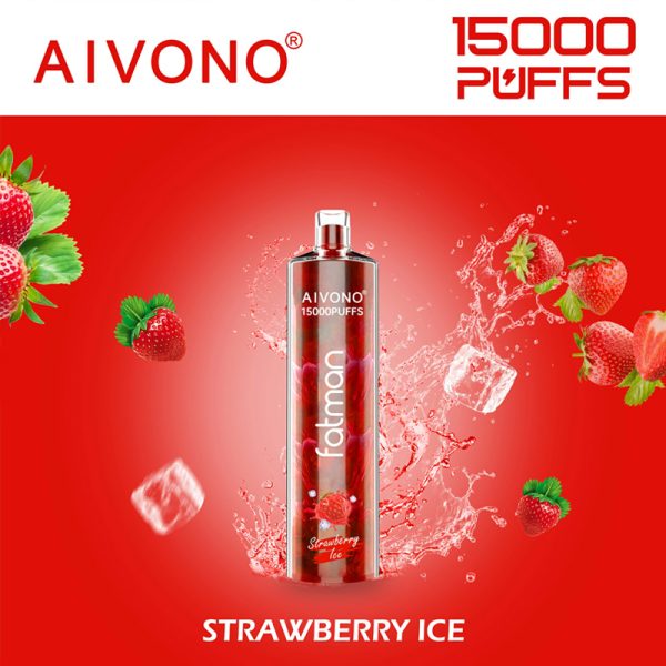 Aivono Fatman 15000 Puffs Disposable Vape Pen - 24ml E-Liquid Capacity, 600mAh Rechargeable Battery