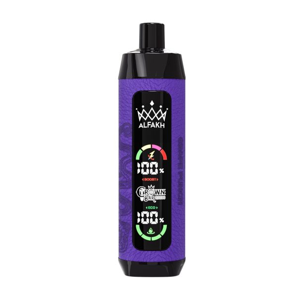 Alfakh Crownbar 20000 - Premium Portable Electronic Cigarette with 20000+ Puffs and 12 Unique Flavors - Image 4