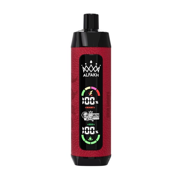 Alfakh Crownbar 20000 - Premium Portable Electronic Cigarette with 20000+ Puffs and 12 Unique Flavors