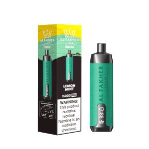 AlFakher Crown Bar 15000 Disposable Vape - 15,000 Puffs, 5% Nicotine, USB-C Rechargeable