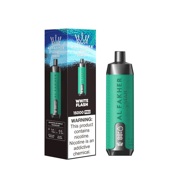 AlFakher Crown Bar 15000 Disposable Vape - 15,000 Puffs, 5% Nicotine, USB-C Rechargeable - Image 2