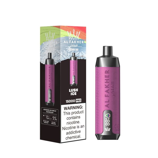 AlFakher Crown Bar 15000 Pro Disposable Vape - 15000 Puffs, 22ml E-liquid, USB-C Rechargeable, 5% Nicotine - Image 6