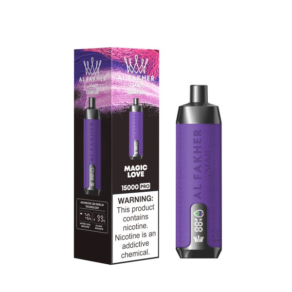 AlFakher Crown Bar 15000 Pro Disposable Vape - 15000 Puffs, 22ml E-liquid, USB-C Rechargeable, 5% Nicotine - Image 4