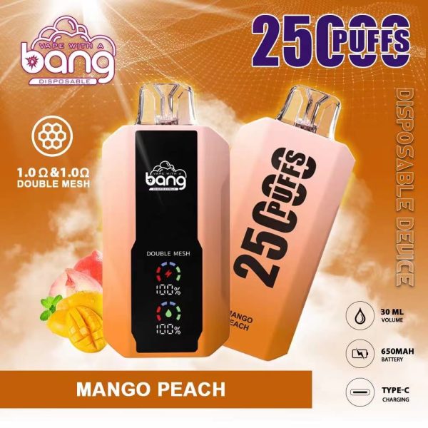 Bang 25000 Disposable Vape: 25000 Puffs, 25ml E-Liquid, 650mAh Battery, 12 Flavors - Image 3