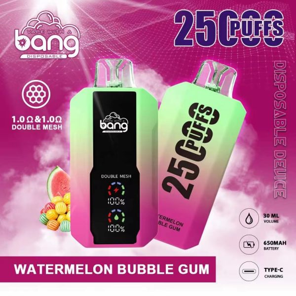 Bang 25000 Disposable Vape: 25000 Puffs, 25ml E-Liquid, 650mAh Battery, 12 Flavors - Image 2
