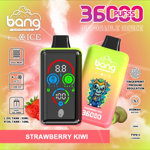Bang 36000 Ice Blending Electronic Cigarette - 36,000 Puffs, Adjustable Ice Level, 36ml E-Liquid, 850mAh Battery - Image 2