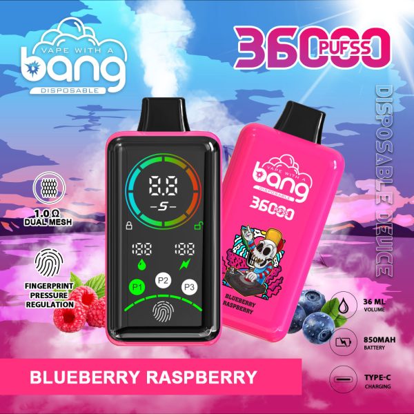 Bang 36000 Large Screen: Ultimate Vaping Experience with 36,000 Puffs, 36ml E-Liquid, and Customizable Power Settings - Image 6