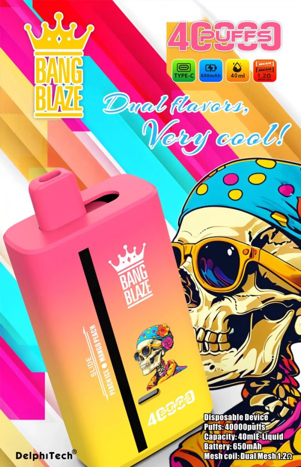 Bang Blaze 40000 Puffs 12 Flavors Disposable Vape - 40ml E-liquid, 650mAh Battery, Type-C Charging - Image 5