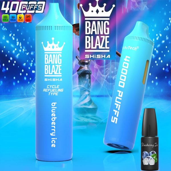 Bang Blaze 40000 Puffs Refillable Vape - 40ml E-Liquid, 1000mAh Battery, Multiple Nicotine Levels - Image 4