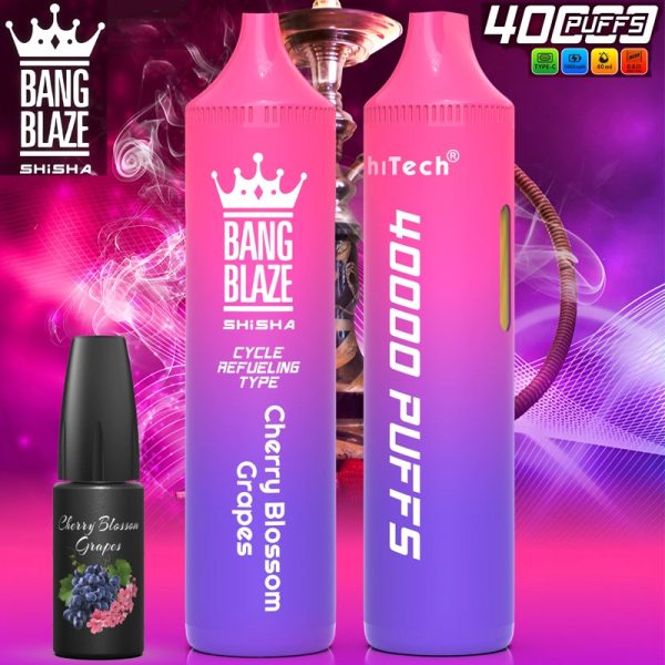 Bang Blaze 40000 Puffs Refillable Vape - 40ml E-Liquid, 1000mAh Battery, Multiple Nicotine Levels - Image 2