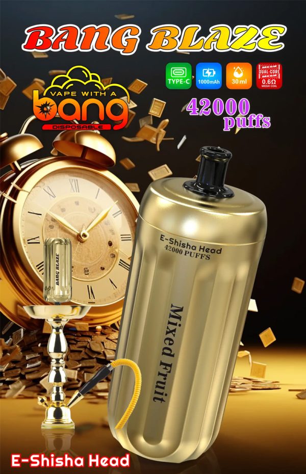 Bang Blaze 42000 Disposable Vape - Up to 42,000 Puffs, 12 Flavors, 1000mAh Battery, Type-C Rechargeable - Image 2