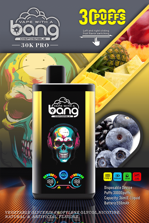 Bang Double Flavor 30000 Pro Disposable Vape - 30,000 Puffs, Dual Flavor System, 550mAh Battery - Image 5