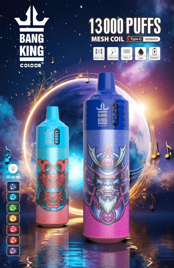 Bang King 13000: 13000 Puffs, 650mAh Battery, 16 Flavors - Premium Vape Pen - Image 3