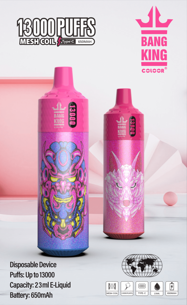 Bang King 13000: 13000 Puffs, 650mAh Battery, 16 Flavors - Premium Vape Pen - Image 5