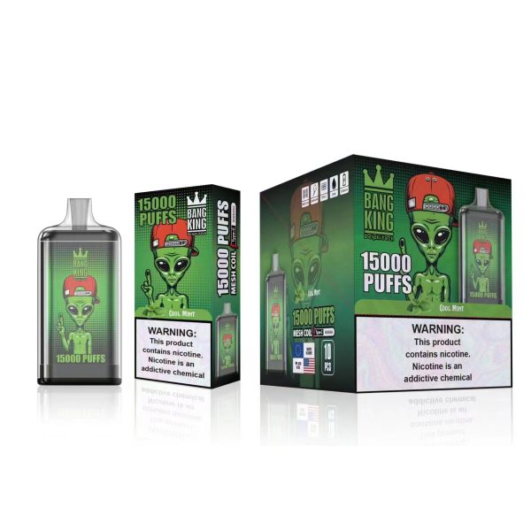 Bang King 15000 Puffs Rechargeable Disposable Vape Pen - 0%, 2%, 3%, 5% Nicotine - 25ml E-Liquid - 650mAh Battery - Image 2
