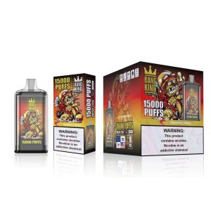 Bang King 15000 Puffs Rechargeable Disposable Vape Pen - 0%, 2%, 3%, 5% Nicotine - 25ml E-Liquid - 650mAh Battery