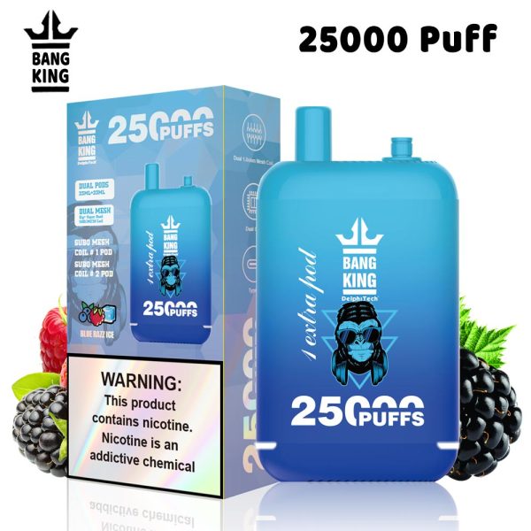 Bang King 25000 Puffs Dual Pods Disposable Vape - 12 Flavors & 4 Nicotine Levels - Image 2