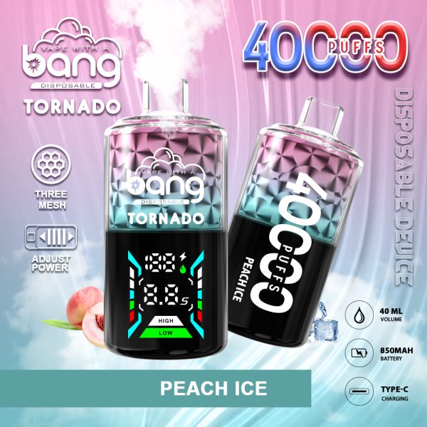 Bang Tornado 40000 Disposable Vape - 40000 Puffs, 40ml E-Liquid, Variety of Flavors - Image 6