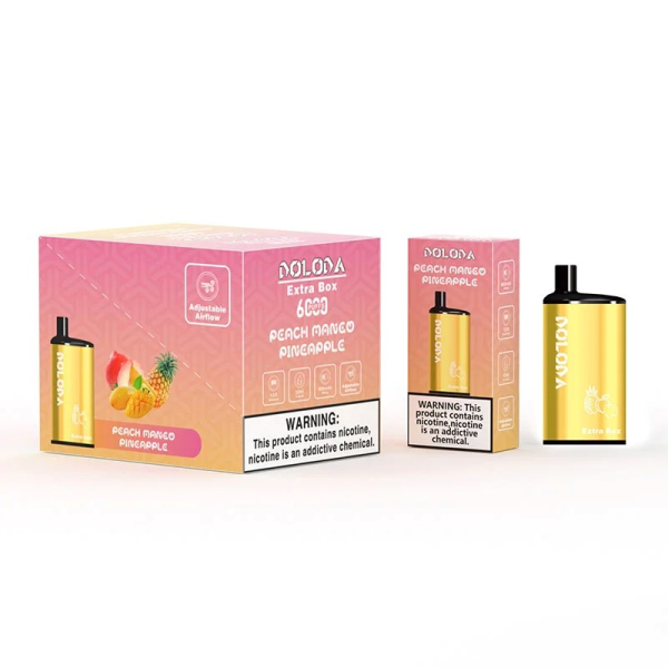 DOLODA Extra Box 6000 Puffs Rechargeable Disposable Vape - 2% & 5% Nicotine - Wholesale - Image 5