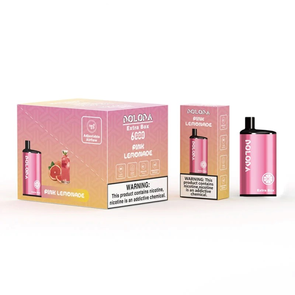 DOLODA Extra Box 6000 Puffs Rechargeable Disposable Vape - 2% & 5% Nicotine - Wholesale - Image 6