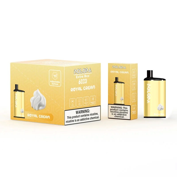 DOLODA Extra Box 6000 Puffs Rechargeable Disposable Vape - 2% & 5% Nicotine - Wholesale - Image 4