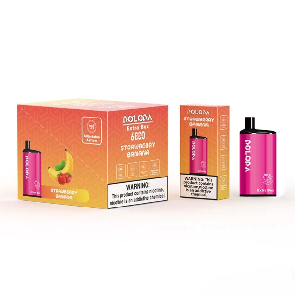 DOLODA Extra Box 6000 Puffs Rechargeable Disposable Vape - 2% & 5% Nicotine - Wholesale - Image 3