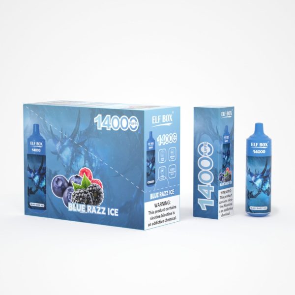 ELFBOX 14000 Puffs Rechargeable Disposable Vape - 25ml E-liquid, Mesh Coil, RGB Light, Bulk Wholesale - Image 3
