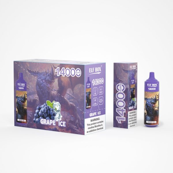 ELFBOX 14000 Puffs Rechargeable Disposable Vape - 25ml E-liquid, Mesh Coil, RGB Light, Bulk Wholesale - Image 4