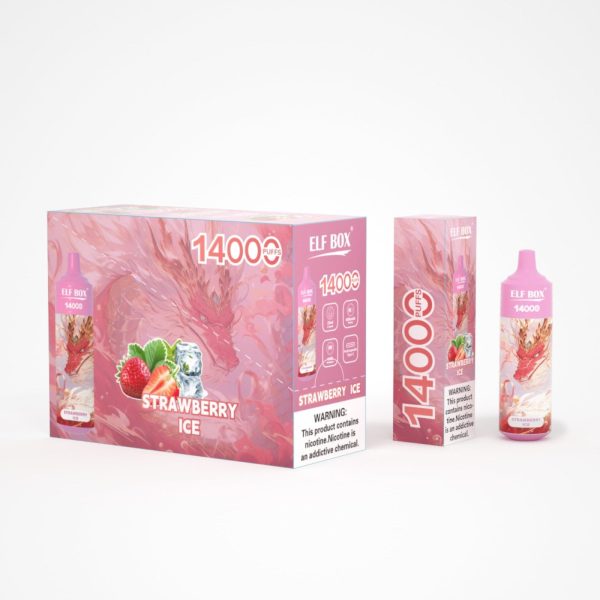ELFBOX 14000 Puffs Rechargeable Disposable Vape - 25ml E-liquid, Mesh Coil, RGB Light, Bulk Wholesale - Image 6