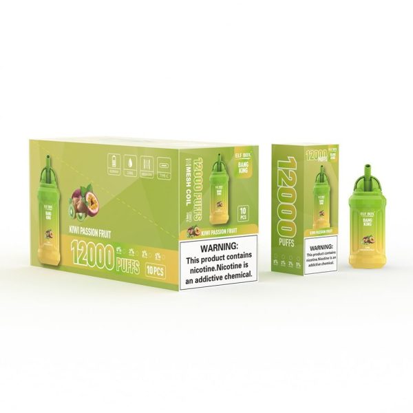 ELFBOX BK12000 12000 Puffs Rechargeable Disposable Vape - 23ml E-Liquid, Mesh Coil, Type-C Rechargeable - Image 6