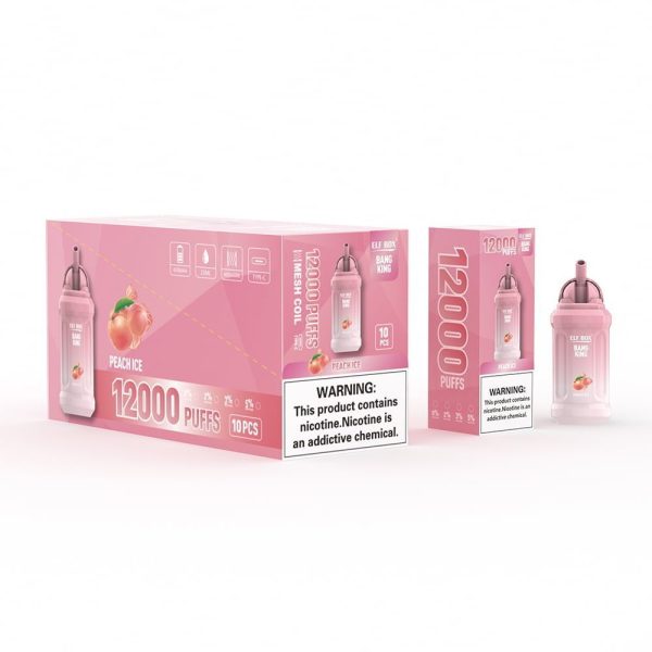 ELFBOX BK12000 12000 Puffs Rechargeable Disposable Vape - 23ml E-Liquid, Mesh Coil, Type-C Rechargeable - Image 3