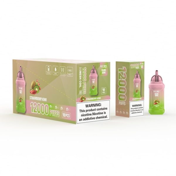 ELFBOX BK12000 12000 Puffs Rechargeable Disposable Vape - 23ml E-Liquid, Mesh Coil, Type-C Rechargeable - Image 2