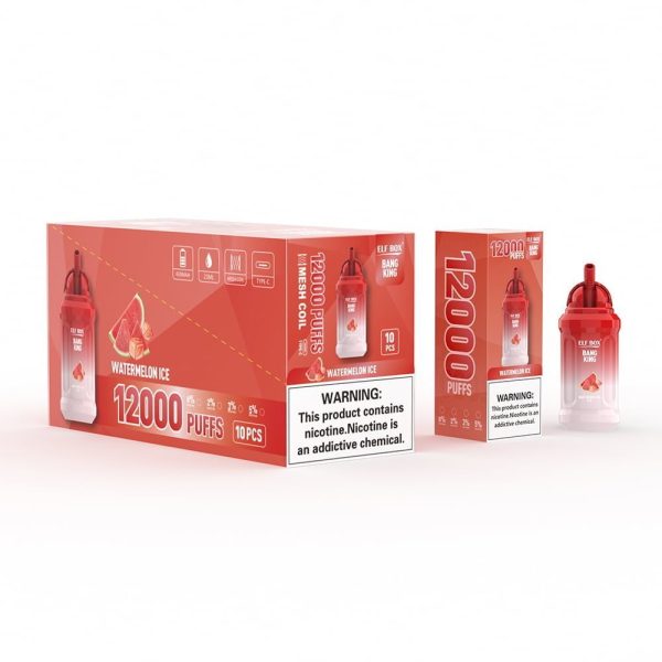 ELFBOX BK12000 12000 Puffs Rechargeable Disposable Vape - 23ml E-Liquid, Mesh Coil, Type-C Rechargeable - Image 5