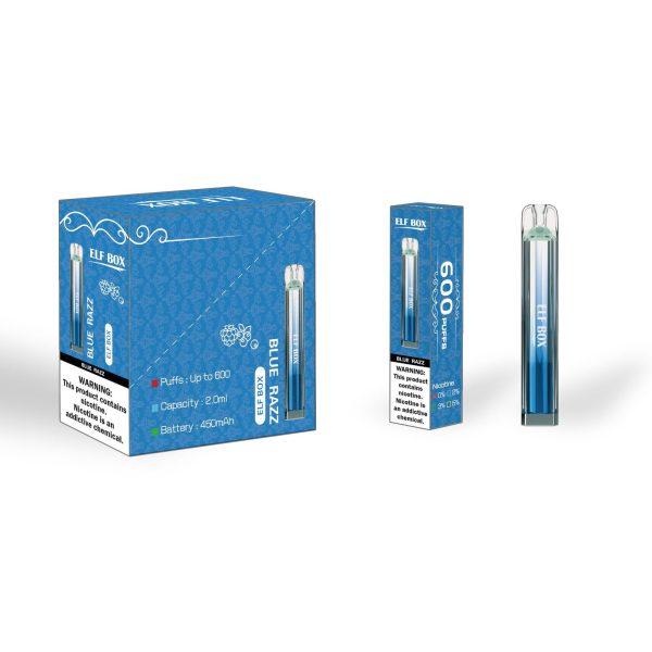 Elfbox Crystal Bar 600 Disposable Vape Pen - 600 Puffs, 500mAh Battery, 2ml E-liquid, 0%/2%/5% Nicotine - Image 5