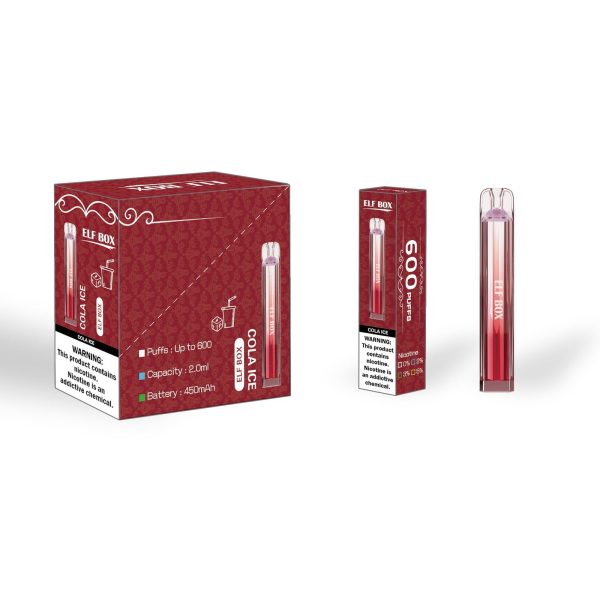 Elfbox Crystal Bar 600 Disposable Vape Pen - 600 Puffs, 500mAh Battery, 2ml E-liquid, 0%/2%/5% Nicotine - Image 6