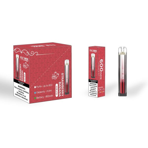 Elfbox Crystal Bar 600 Disposable Vape Pen - 600 Puffs, 500mAh Battery, 2ml E-liquid, 0%/2%/5% Nicotine - Image 4