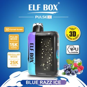 ElfBox Pulse-X 25000 Puffs Rechargeable Disposable Vape Pen - 25,000 Puffs, Dual Mesh Coil, Adjustable Nicotine, 18ml E-liquid