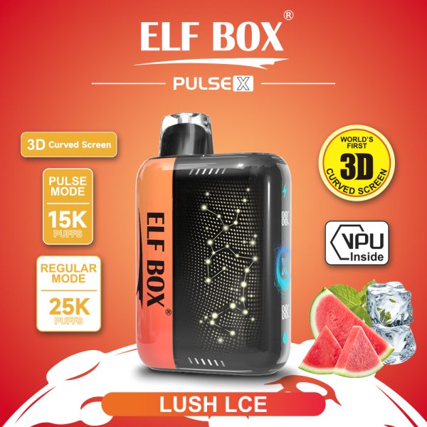 ElfBox Pulse-X 25000 Puffs Rechargeable Disposable Vape Pen - 25,000 Puffs, Dual Mesh Coil, Adjustable Nicotine, 18ml E-liquid - Image 4