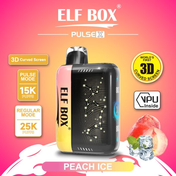 ElfBox Pulse-X 25000 Puffs Rechargeable Disposable Vape Pen - 25,000 Puffs, Dual Mesh Coil, Adjustable Nicotine, 18ml E-liquid - Image 6