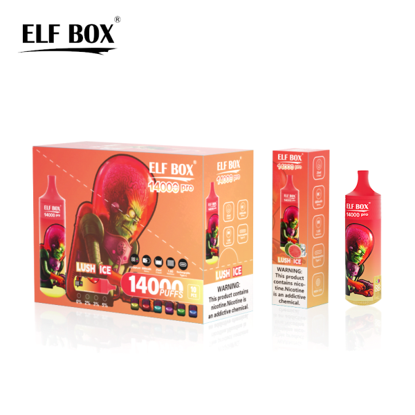 ELFBOX RGB 14000 Pro Rechargeable Disposable Vape – 14000 Puffs with RGB Light and Type-C Charging - Image 6