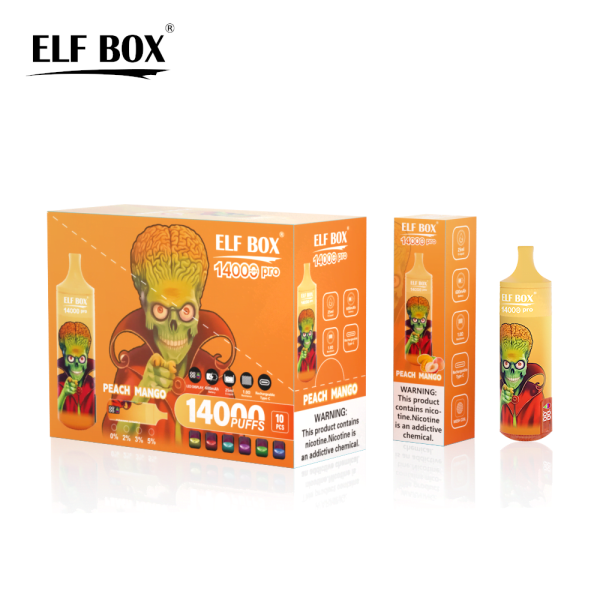 ELFBOX RGB 14000 Pro Rechargeable Disposable Vape – 14000 Puffs with RGB Light and Type-C Charging - Image 3