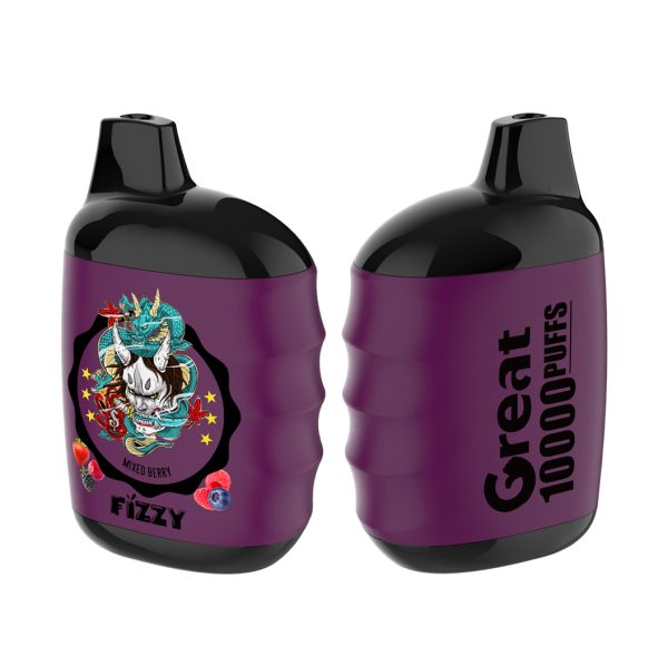 Fizzy Great 10000 Puffs Vape - 10,000 Puffs, Rechargeable, 10 Flavors, 2% & 5% Nicotine - Image 4