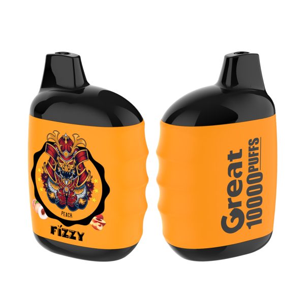 Fizzy Great 10000 Puffs Vape - 10,000 Puffs, Rechargeable, 10 Flavors, 2% & 5% Nicotine