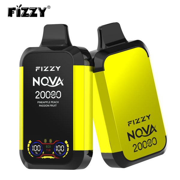 Fizzy Nova 20000 Puffs Dual Mesh Rechargeable Disposable Vape Pen - 20000 Puffs, 15 Flavors, 850mAh Battery