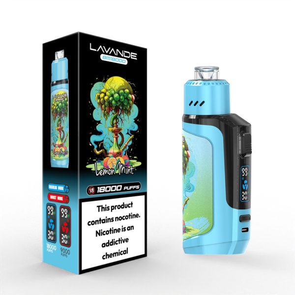 Lavande BM18000 Disposable Vape Pen - 18000 Puffs, 20 Flavors, 650mAh Rechargeable Battery - Image 2