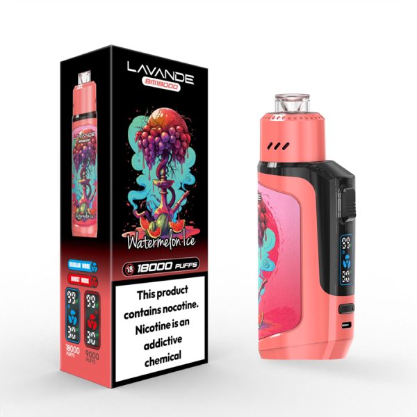 Lavande BM18000 Disposable Vape Pen - 18000 Puffs, 20 Flavors, 650mAh Rechargeable Battery - Image 6