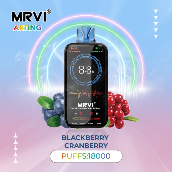 Mrvi Arting 18000 Puffs - Dual Mesh Coil, 4 Heating Modes, 26ml E-Liquid Capacity - Image 2